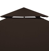 VidaXL Prieeldak 2-laags 310 g/m² 3x3 m bruin
