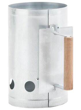 VidaXL Houtskoolstarter gegalvaniseerd staal