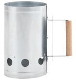 VidaXL Houtskoolstarter gegalvaniseerd staal