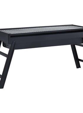 VidaXL Campingbarbecue draagbaar 60x22,5x33 cm roestvrij