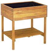 VidaXL Plantenbak verhoogd 78,5x58,5x78,5 cm massief acaciahout
