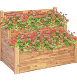 VidaXL Plantenbak 2-laags 110x75x84 cm massief acaciahout