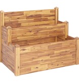 VidaXL Plantenbak 2-laags 110x75x84 cm massief acaciahout