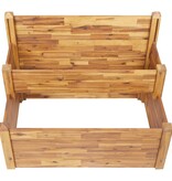 VidaXL Plantenbak 2-laags 110x75x84 cm massief acaciahout