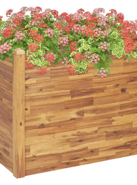 VidaXL Plantenbak verhoogd 110x60x84 cm massief acaciahout