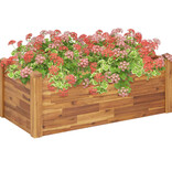 VidaXL Plantenbak verhoogd 110x60x44 cm massief acaciahout