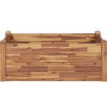 VidaXL Plantenbak verhoogd 110x60x44 cm massief acaciahout