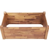 VidaXL Plantenbak verhoogd 110x60x44 cm massief acaciahout