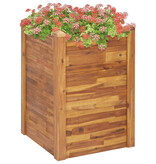 VidaXL Plantenbak verhoogd 60x60x84 cm massief acaciahout