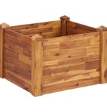 VidaXL Plantenbak verhoogd 60x60x44 cm massief acaciahout