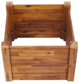 VidaXL Plantenbak verhoogd 60x60x44 cm massief acaciahout