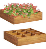 VidaXL Kruidenplantenbak verhoogd 60x60x15 cm massief acaciahout