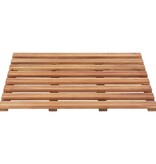 VidaXL Badmatten 2 st massief acaciahout 56x37 cm