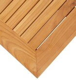 VidaXL Tuinbijzettafel 45x45x38 cm massief teakhout en roestvrij staal