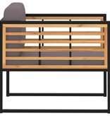 VidaXL Tuinstoelen 2 st met kussens massief acaciahout donkergrijs