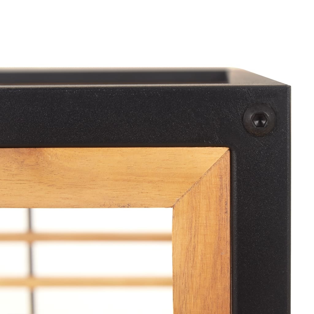 VidaXL Tuinstoelen 2 st met kussens massief acaciahout donkergrijs