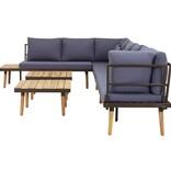 VidaXL Loungeset 8-zits met kussens massief acaciahout