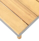 VidaXL Tuintafel 60x60x31,5 cm massief acaciahout