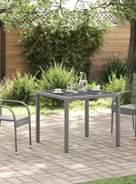 VidaXL Tuinstoelen stapelbaar 2 st poly rattan grijs