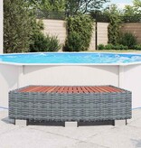 VidaXL Spatrap 92x45x25 cm poly rattan grijs