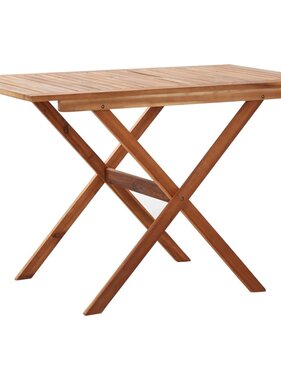 VidaXL Tuintafel 110x67x74 cm massief acaciahout