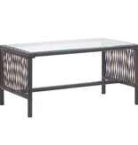 VidaXL 4-delige Loungeset met kussens poly rattan bruin