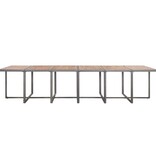 VidaXL 17-delige Tuinset met kussens poly rattan grijs