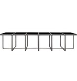 VidaXL 17-delige Tuinset met kussens poly rattan grijs