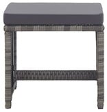 VidaXL 15-delige Tuinset met kussens poly rattan antraciet