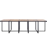 VidaXL 15-delige Tuinset met kussens poly rattan zwart