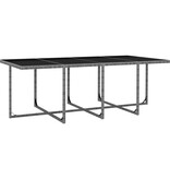 VidaXL 13-delige Tuinset met kussens poly rattan antraciet