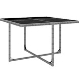 VidaXL 9-delige Tuinset met kussens poly rattan antraciet