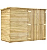 VidaXL Tuinschuur 232x110x170 cm geïmpregneerd grenenhout