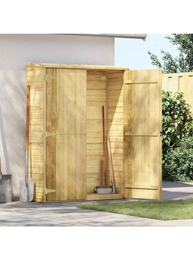 VidaXL Tuinschuur 123x50x171 cm geïmpregneerd grenenhout