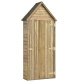 VidaXL Tuinschuur met deur 69,5x32x178 cm geïmpregneerd grenenhout