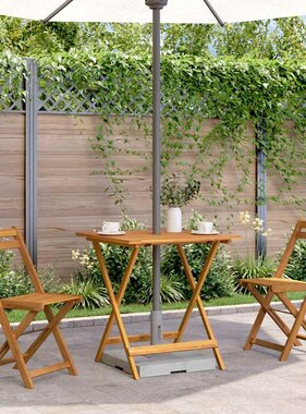 VidaXL Tuintafel inklapbaar 70x70x75 cm massief acaciahout