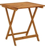 VidaXL Tuintafel inklapbaar 70x70x75 cm massief acaciahout