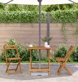 VidaXL Tuintafel inklapbaar 70x70x75 cm massief acaciahout