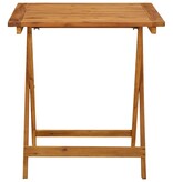 VidaXL Tuintafel inklapbaar 70x70x75 cm massief acaciahout