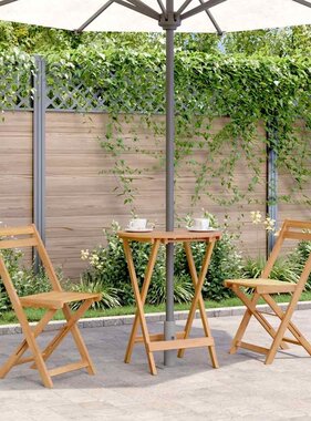 VidaXL Tuintafel inklapbaar 60x75 cm massief acaciahout