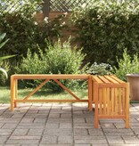 VidaXL Tuinhoekbank met plantenbak 117x117x40 cm massief acaciahout