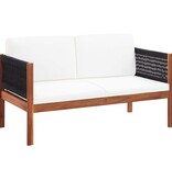 VidaXL 4-delige Loungeset massief acaciahout