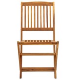 VidaXL Tuinstoelen inklapbaar 4 st massief acaciahout