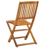 VidaXL Tuinstoelen inklapbaar 2 st massief acaciahout