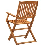VidaXL Tuinstoelen inklapbaar 4 st massief acaciahout