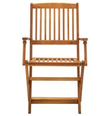VidaXL Tuinstoelen inklapbaar 2 st massief acaciahout
