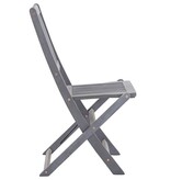VidaXL Tuinstoelen 4 st inklapbaar massief acaciahout