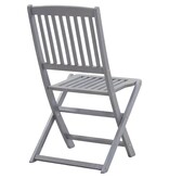 VidaXL Tuinstoelen 4 st inklapbaar massief acaciahout