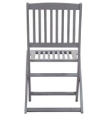 VidaXL Tuinstoelen 4 st inklapbaar massief acaciahout