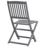 VidaXL Tuinstoelen inklapbaar 2 st massief acaciahout